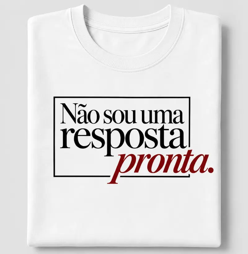 Resposta Aberta - Camiseta