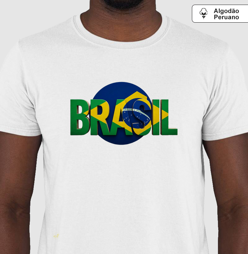 Brasil em cores e bandeira