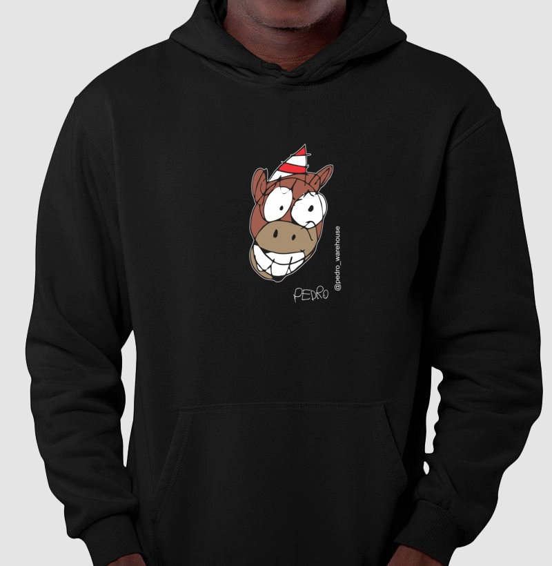 MOLETOM CAPUZ - CAVALO CARAMELO