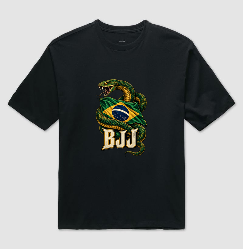 BJJ – Serpente Brasileira - Camiseta Oversized