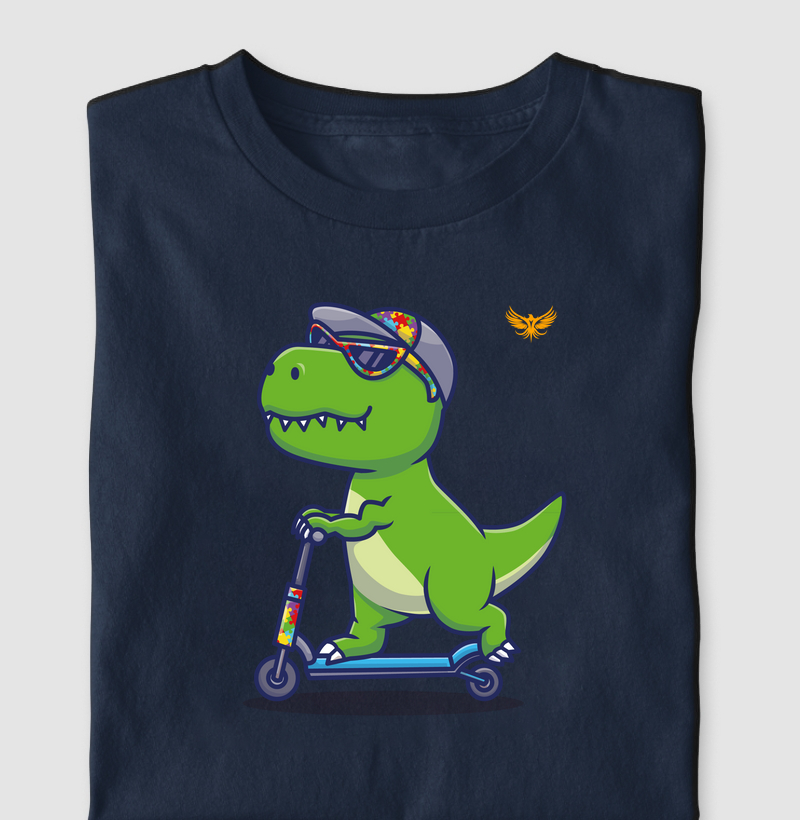 Autismo Dinossauro Patinete