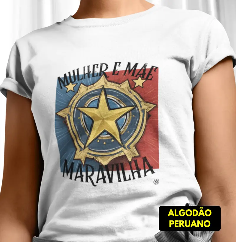 Mulher e mãe maravilha símbolo com estrela