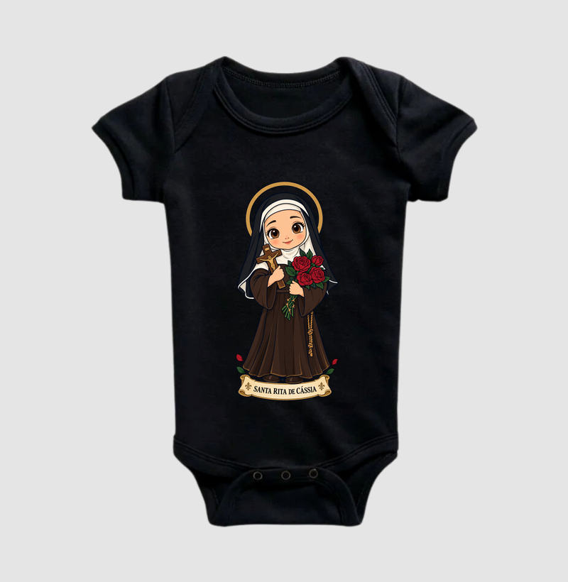 Santa Rita de Cássia CHIBI - Body Infantil