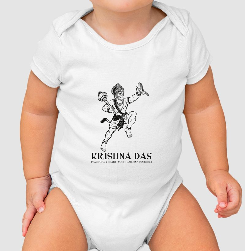 Hanuman Hand - Body Infantil - Estampa Preta