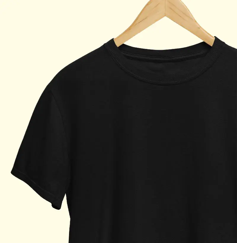 Camiseta lisa algodão nacional - Preta