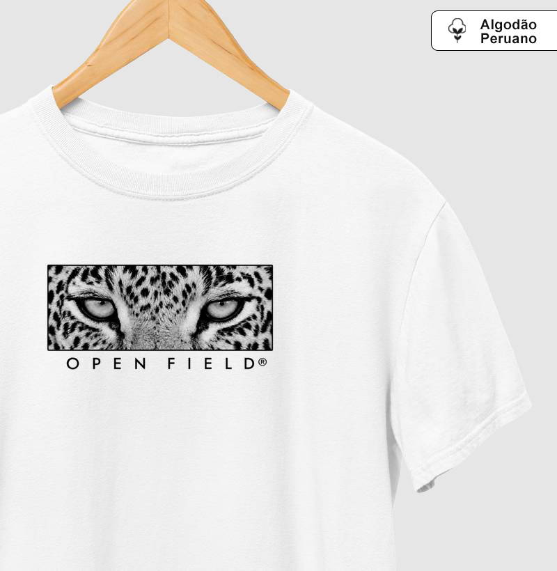 Criaturas | Olhar Felino - Camiseta Algodão Peruano