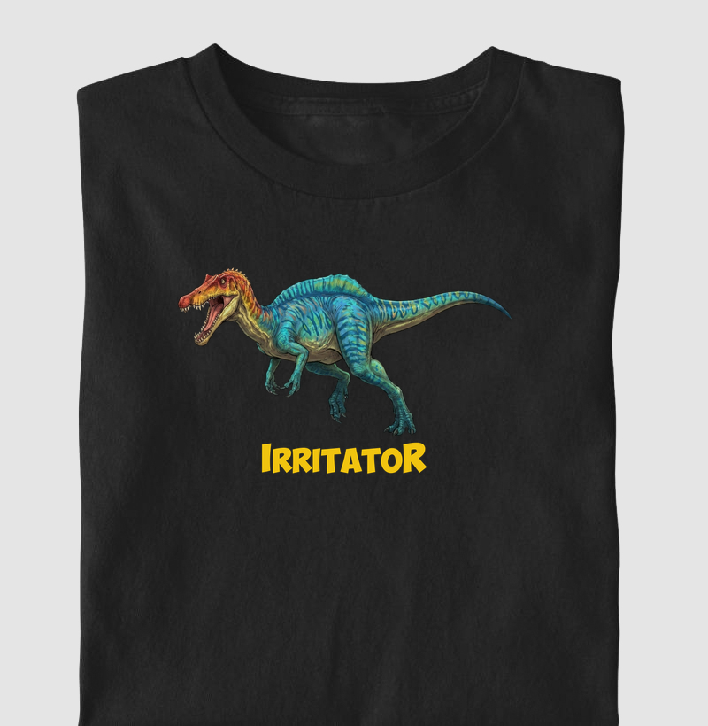 Camiseta Dinossauro Irritator Algodão Premium Dinoloco