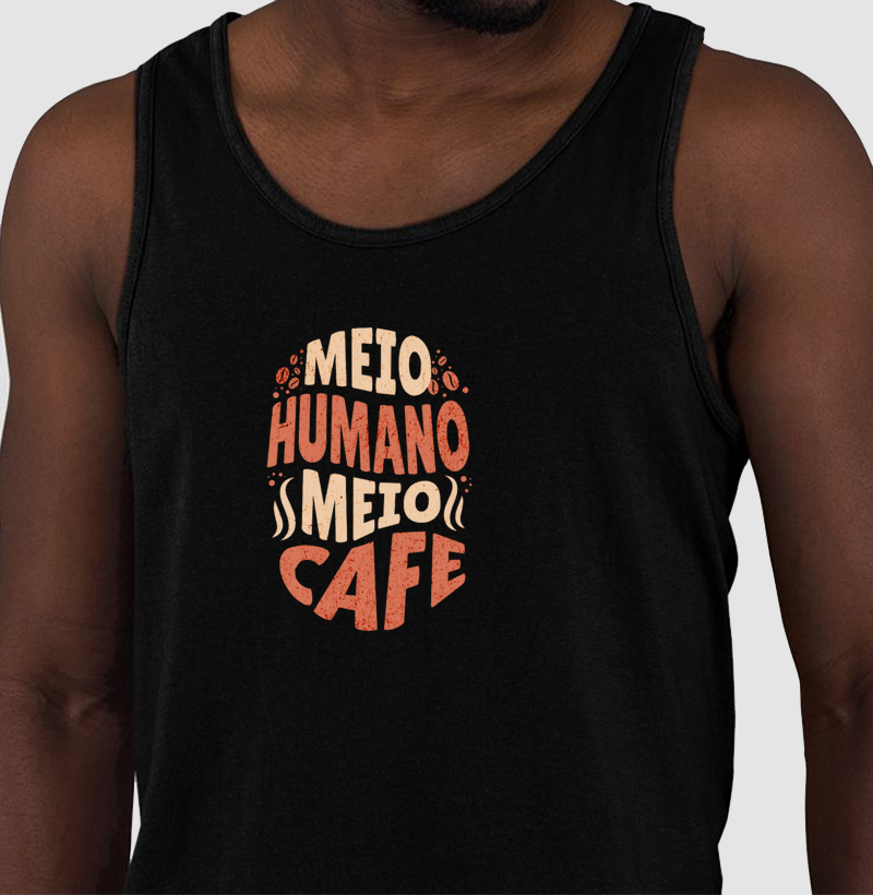 Meio humano meio café