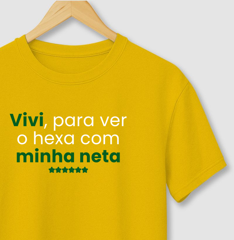 VIVI, PARA VER O HEXA COM MINHA NETA