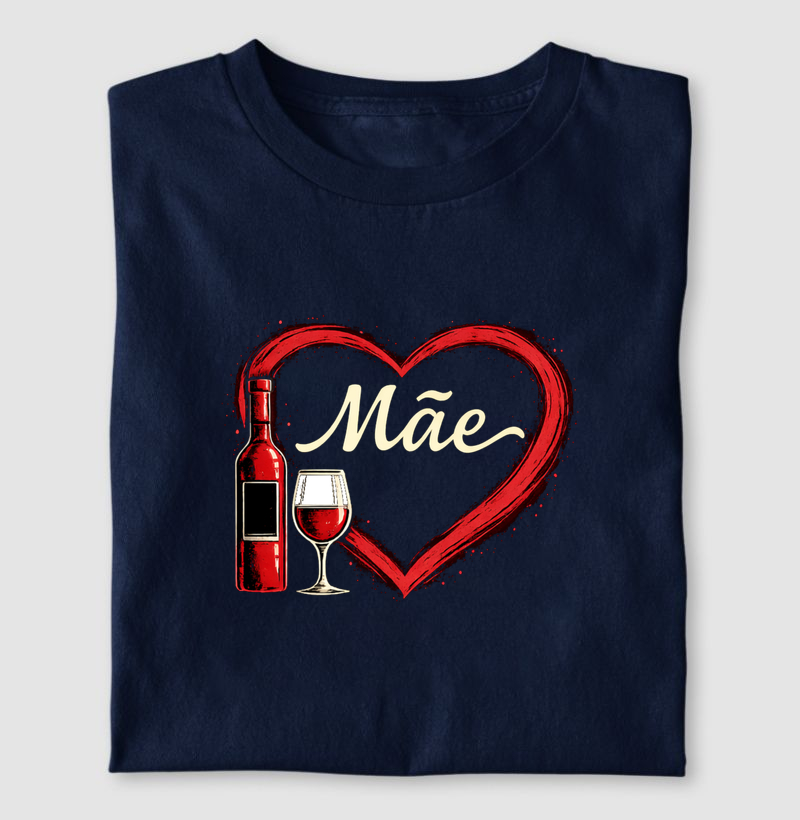 Coração Mãe e Vinho ( escuro )