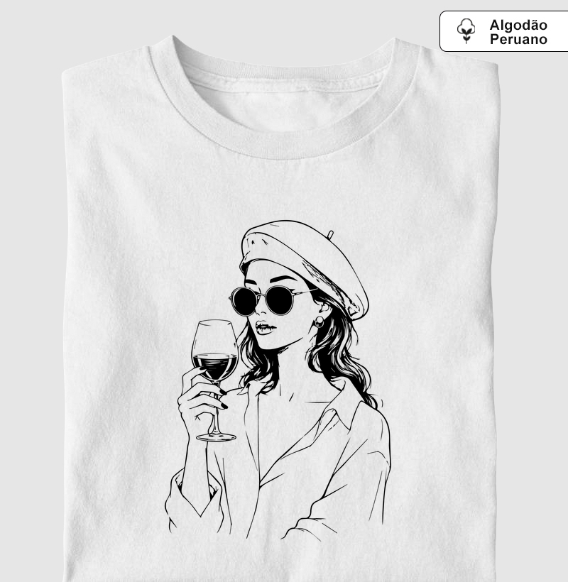 Mulher de atitude - Camiseta Algodão Peruano