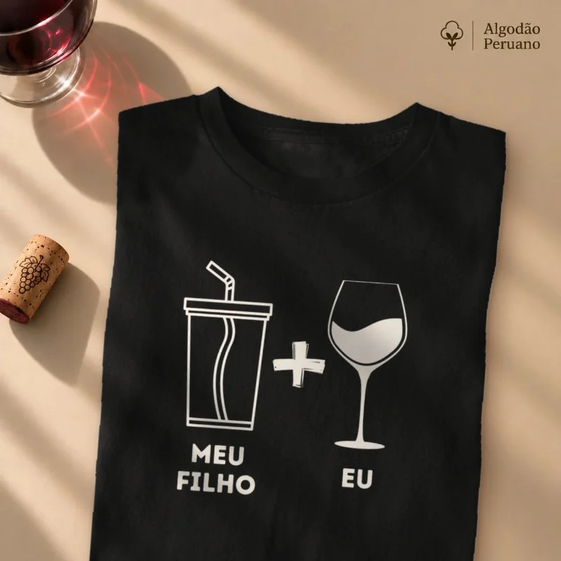 Camiseta Vinho - Meu Filho e Eu
