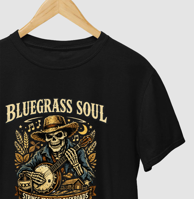 Camiseta Bluegrass Soul – Strings From the Backroads