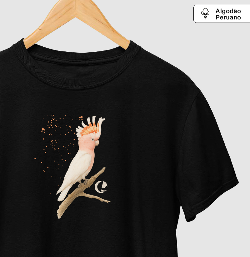 Camiseta Algodão Peruano - Cacatua Inca - Camiseta Algodão Peruano