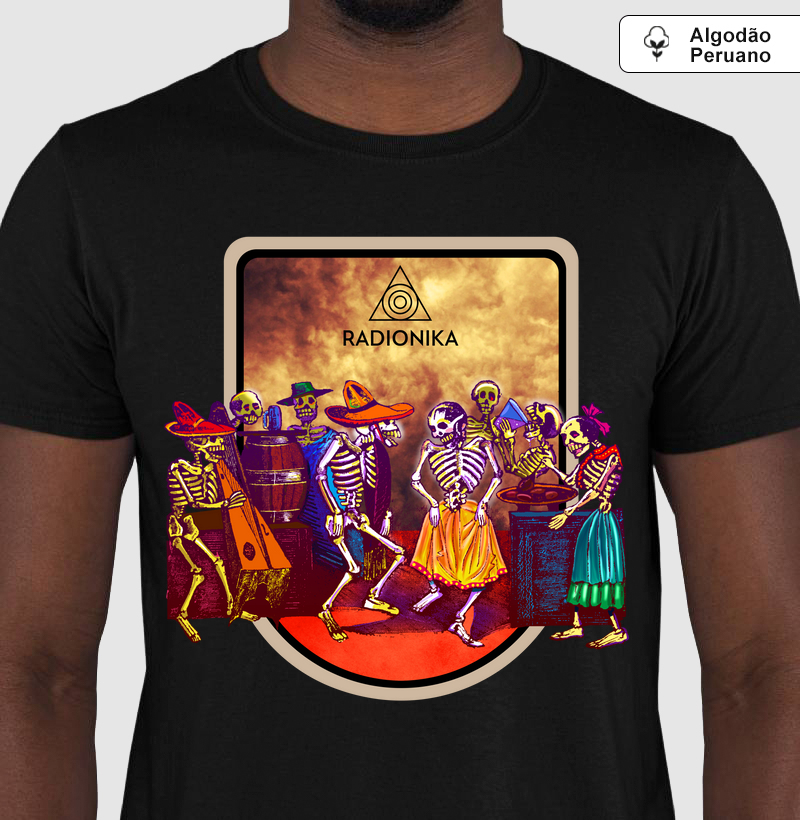 Joelho Pra Cima | Dia de Los Muertos | Camiseta Algodão Peruano