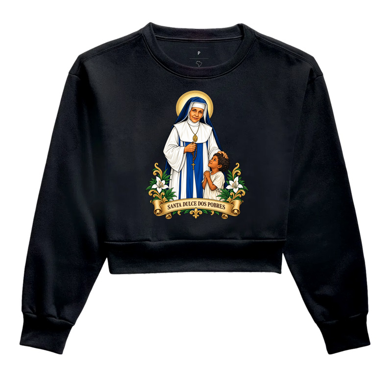 Santa Dulce - Cropped Moletom