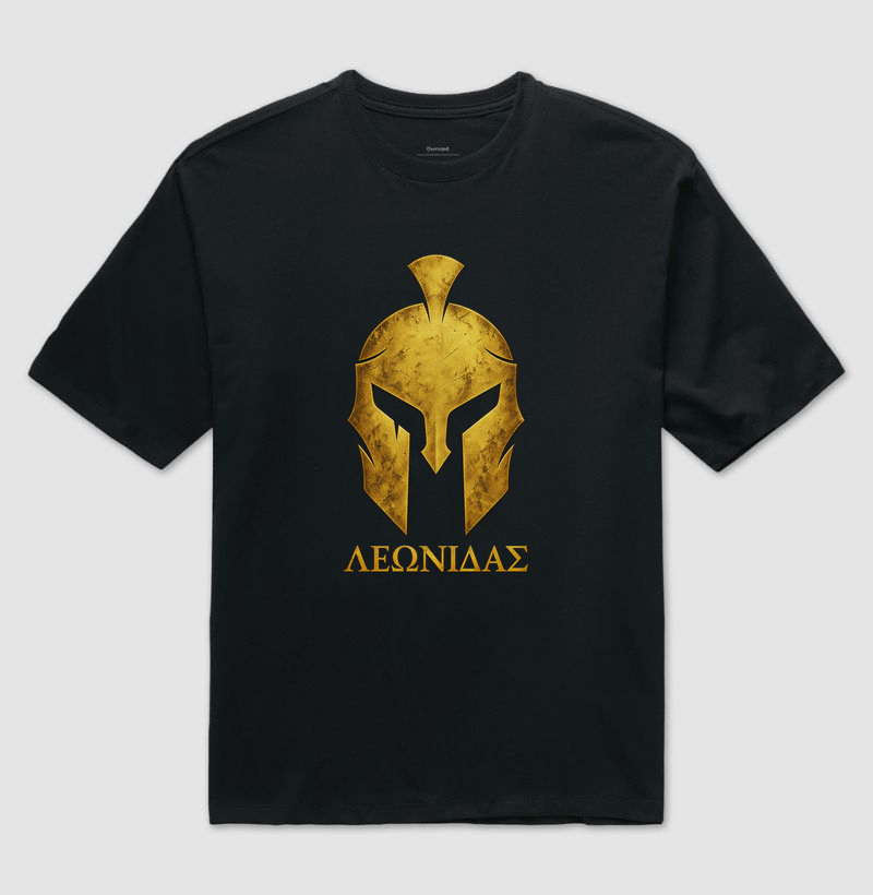 LEÔNIDAS — O REI DE ESPARTA - Camiseta Oversized