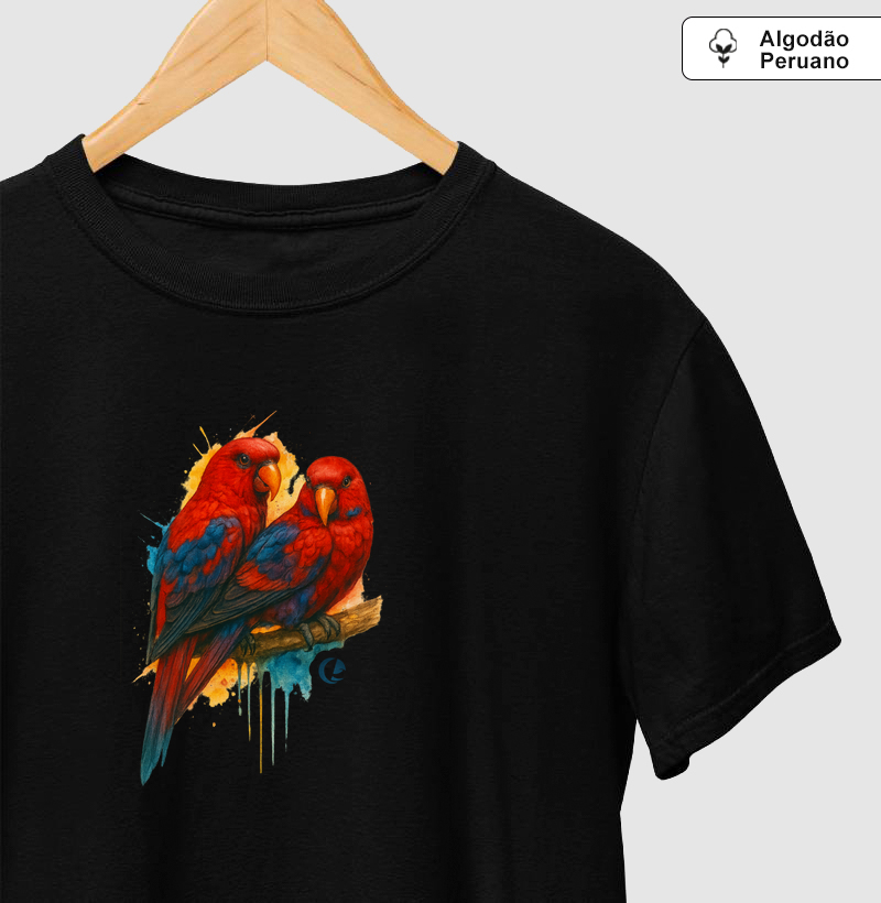 Camiseta Algodão Peruano Lóris Borneo - Arte