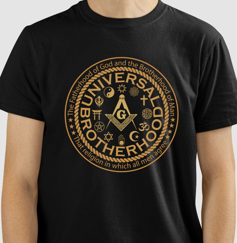 Camiseta um só Deus em todas as religiões