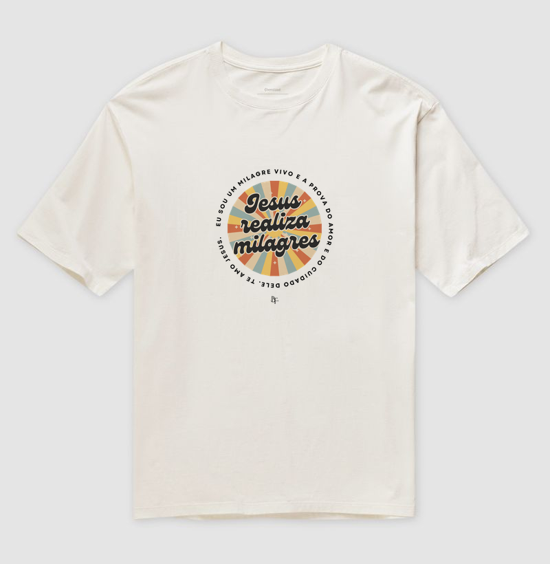Jesus realiza milagres - Camiseta Oversized