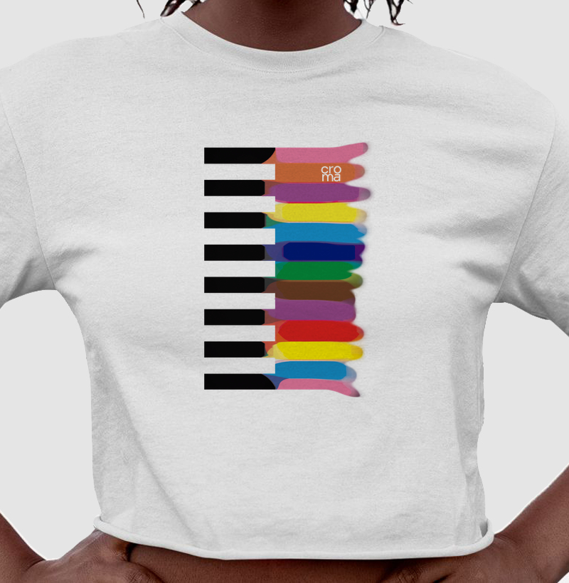 Camiseta Cropped Pride Flag