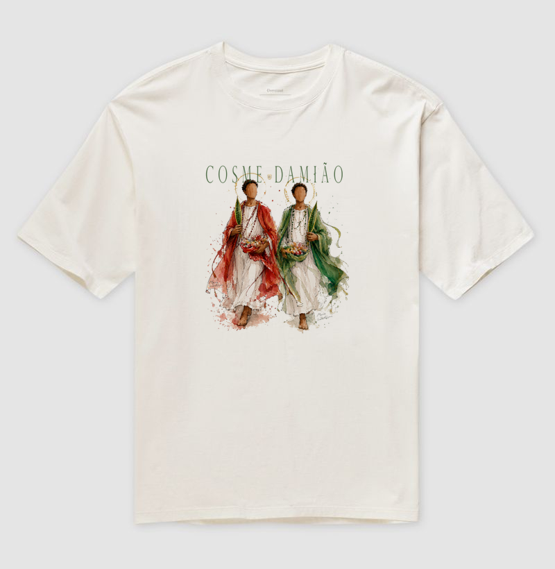 Cosme e Damião Maria Patuá - Camiseta Oversized