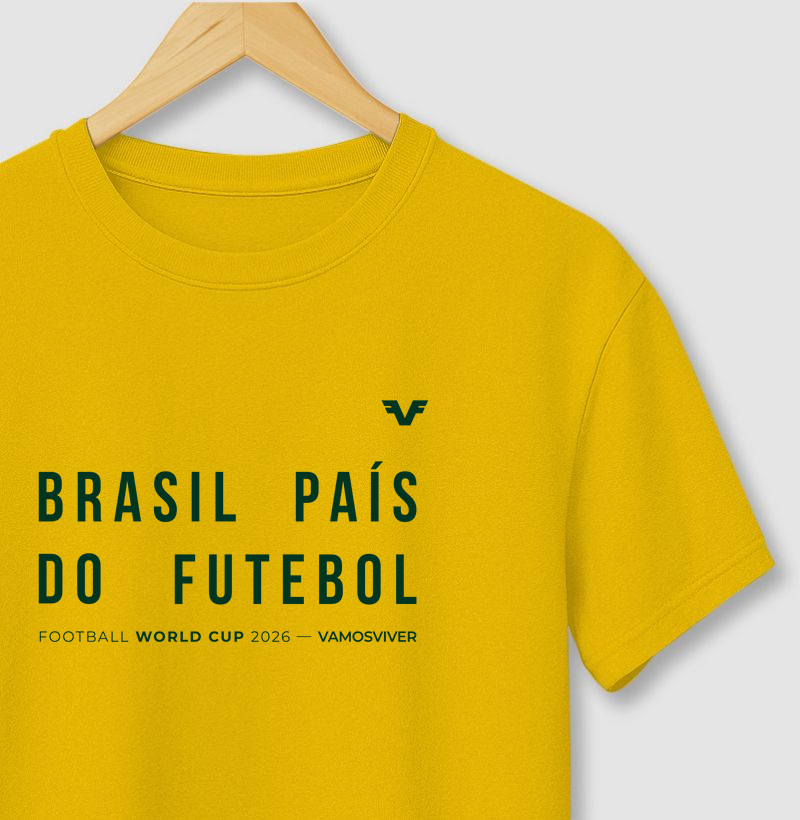 Camiseta Brasil País do Futebol