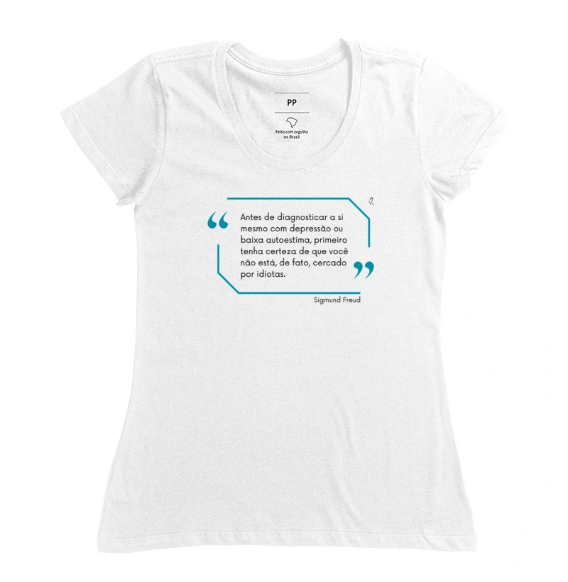 Camiseta -  Antes de diagnosticar a si mesmo com depressão