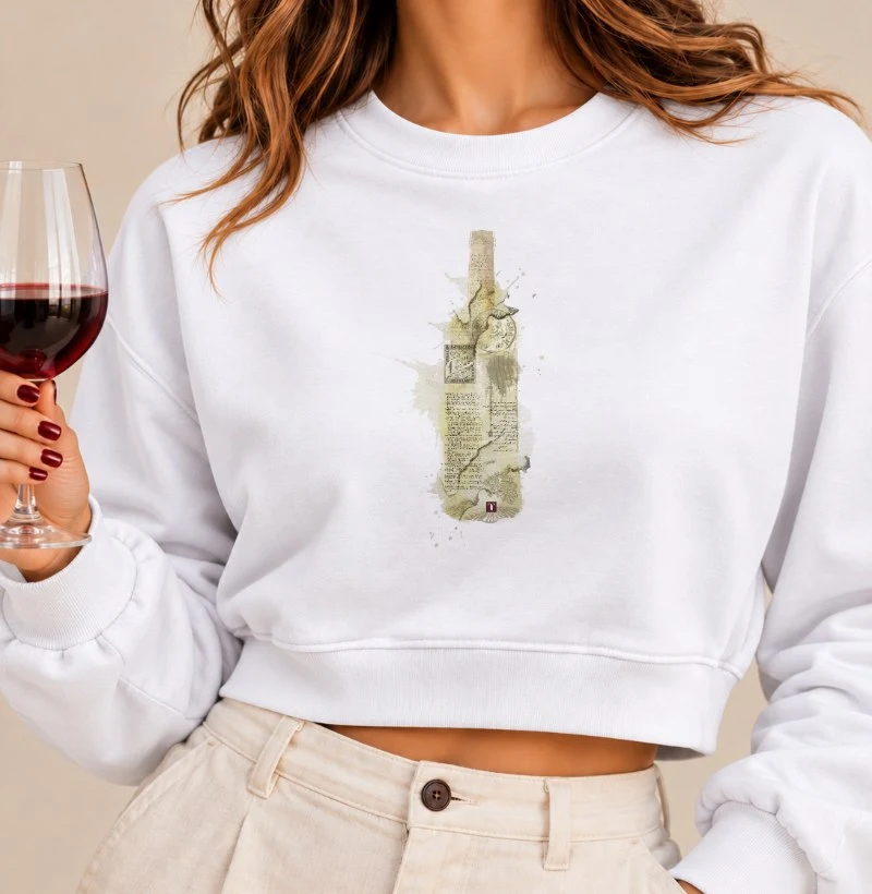 Moletom Cropped Wine Art - Cropped Moletom