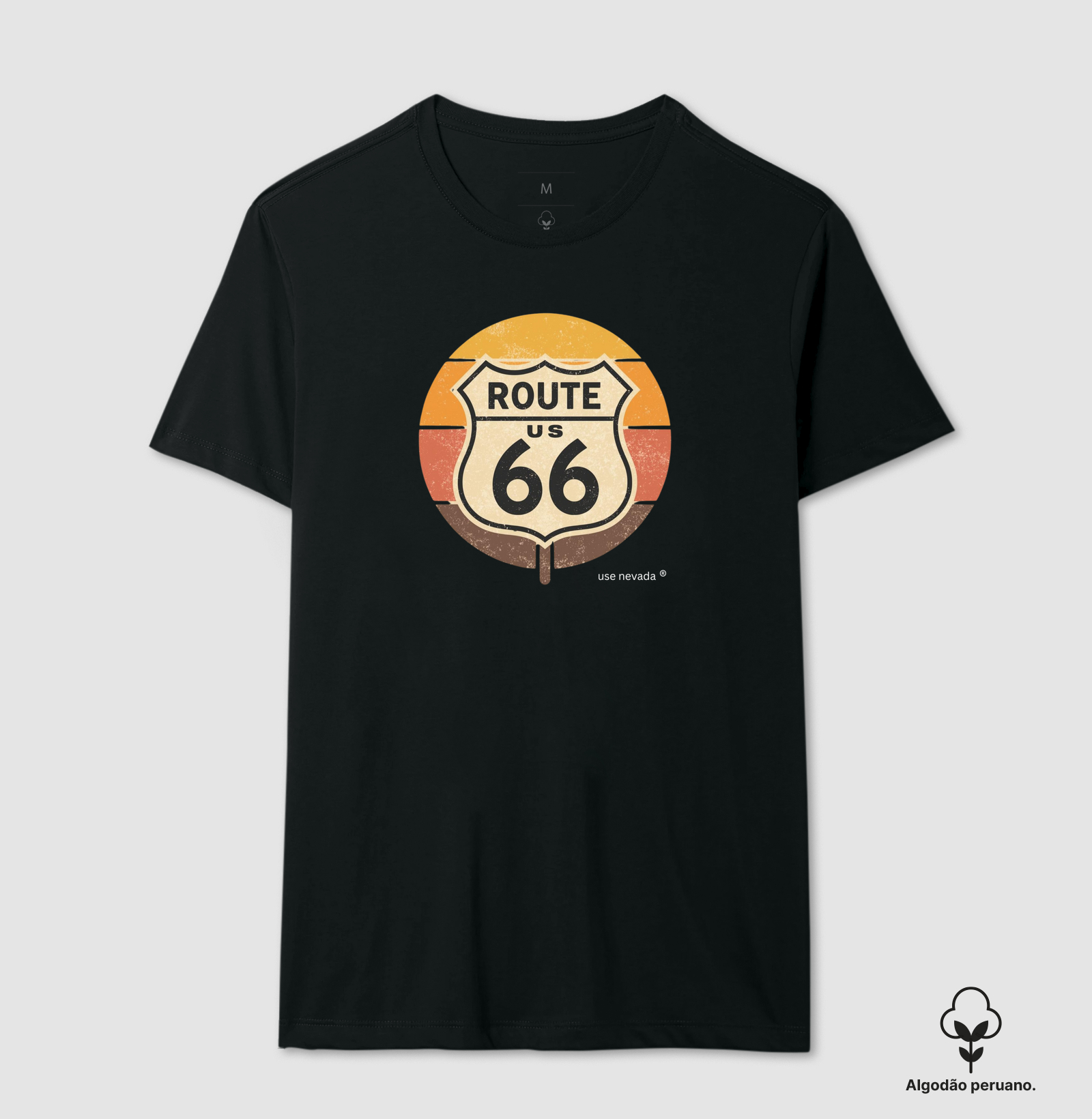 Camiseta Algodão Peruano - Route 66 Spirit