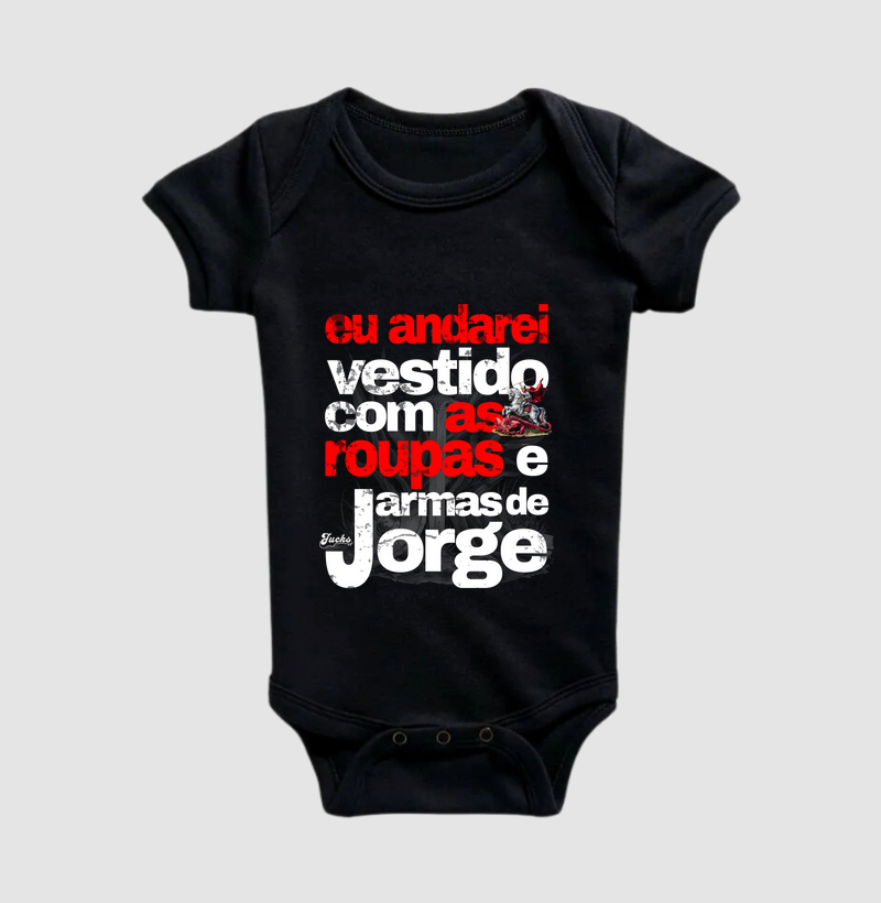 Eu andarei vestido com as roupas e armas de Jorge