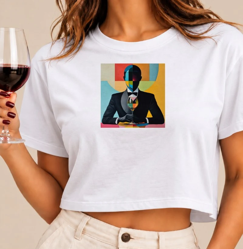 Camiseta Sommelier Moderno - Cropped
