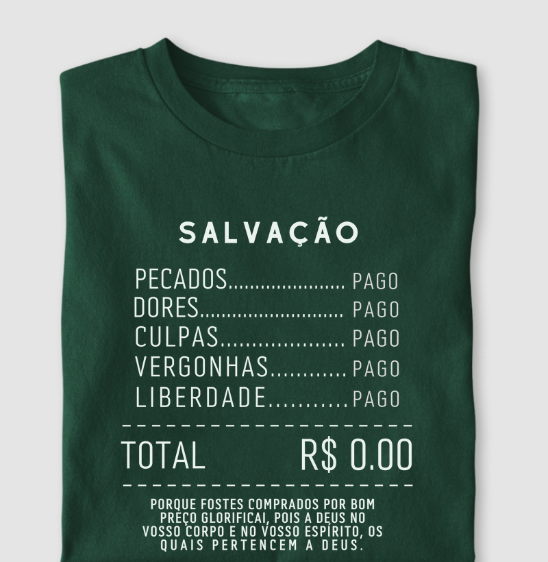 Salvação - Valor