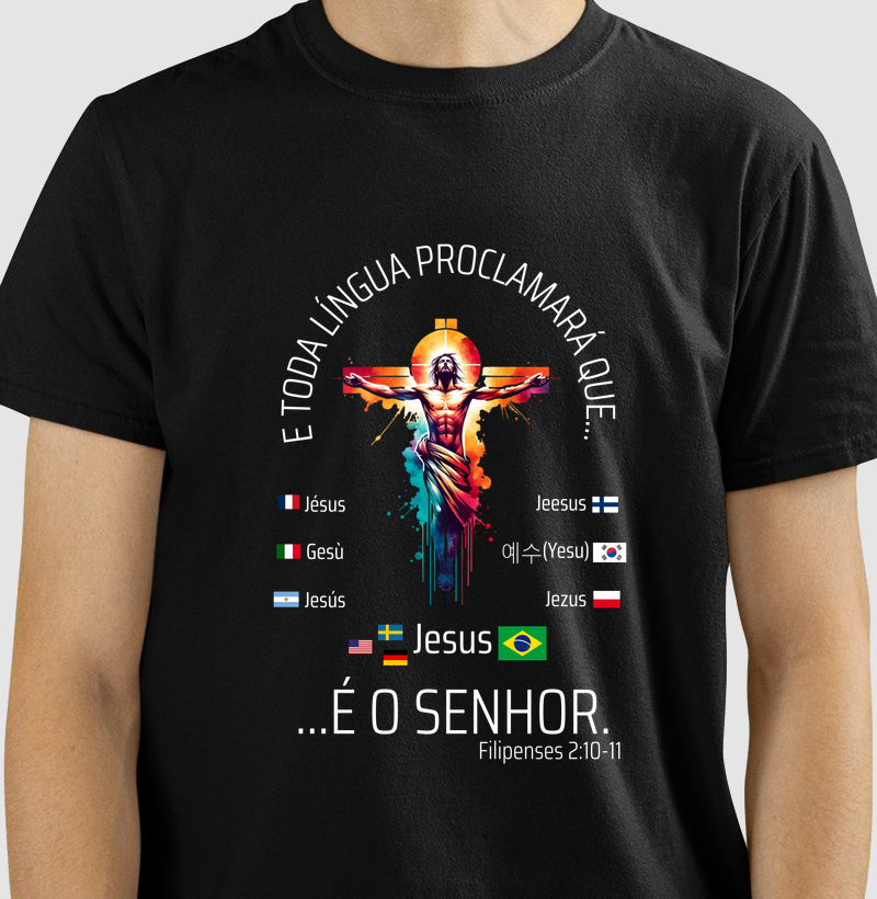 E toda língua proclamará - letra branca - bandeiras