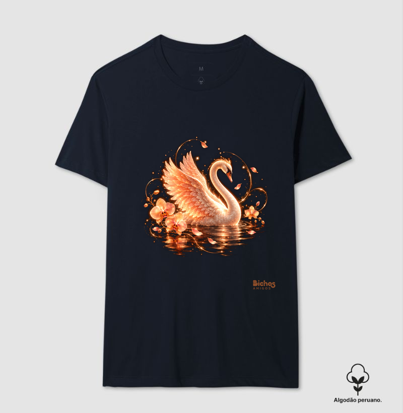 Cisne Neon - Camiseta Algodão Peruano