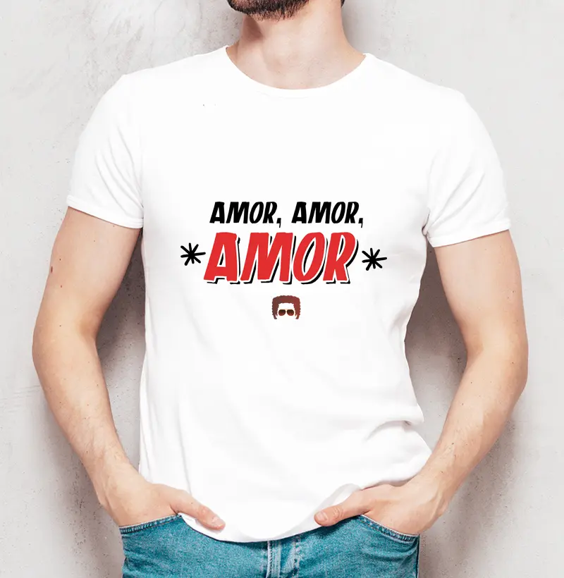 Camiseta 3x Amor Branco