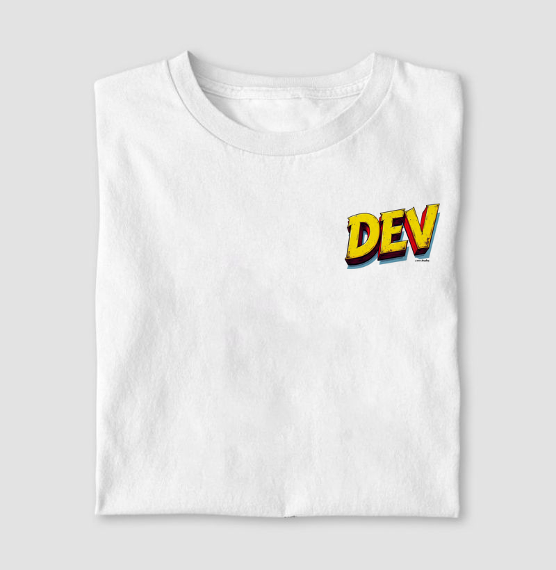 Camiseta DEV Estilo HQ – O Superpoder de Programa