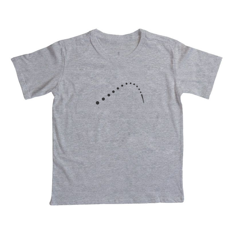 CAMISETA INFANTIL FREE KICK TRAJETÓRIA SOLO GRAFITE