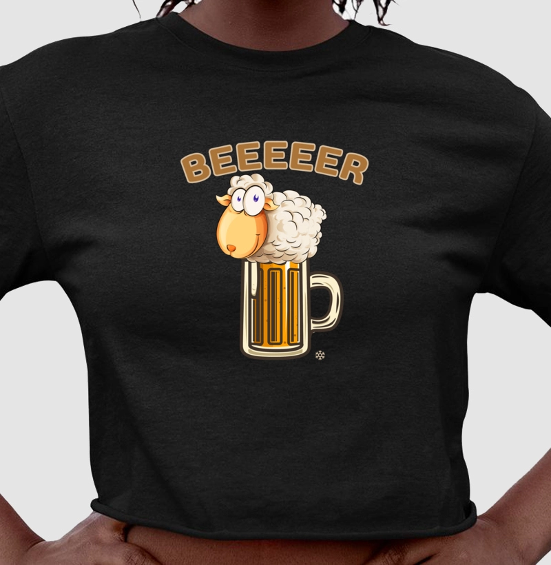 Camiseta Cropped Beeeeer