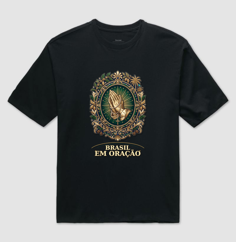 Pátria, Brasil em Oração - Camiseta Oversized