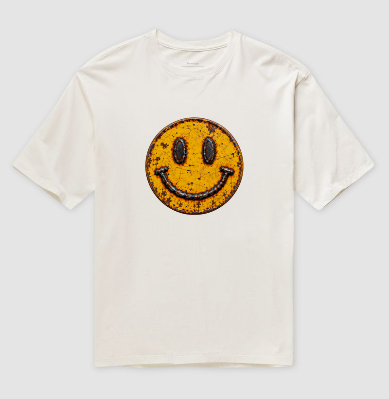 Welded Smile Emoji - Camiseta Oversized