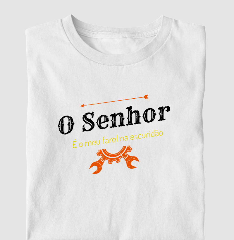 Camiseta Versículo Bíblico o Senhor é Meu Farol