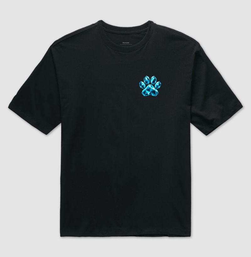 Pata Azul Cubista - Camiseta Oversized