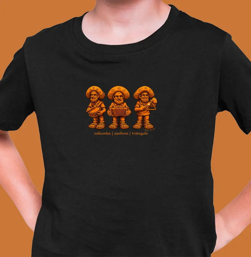 Zabumba, sanfona e triângulo