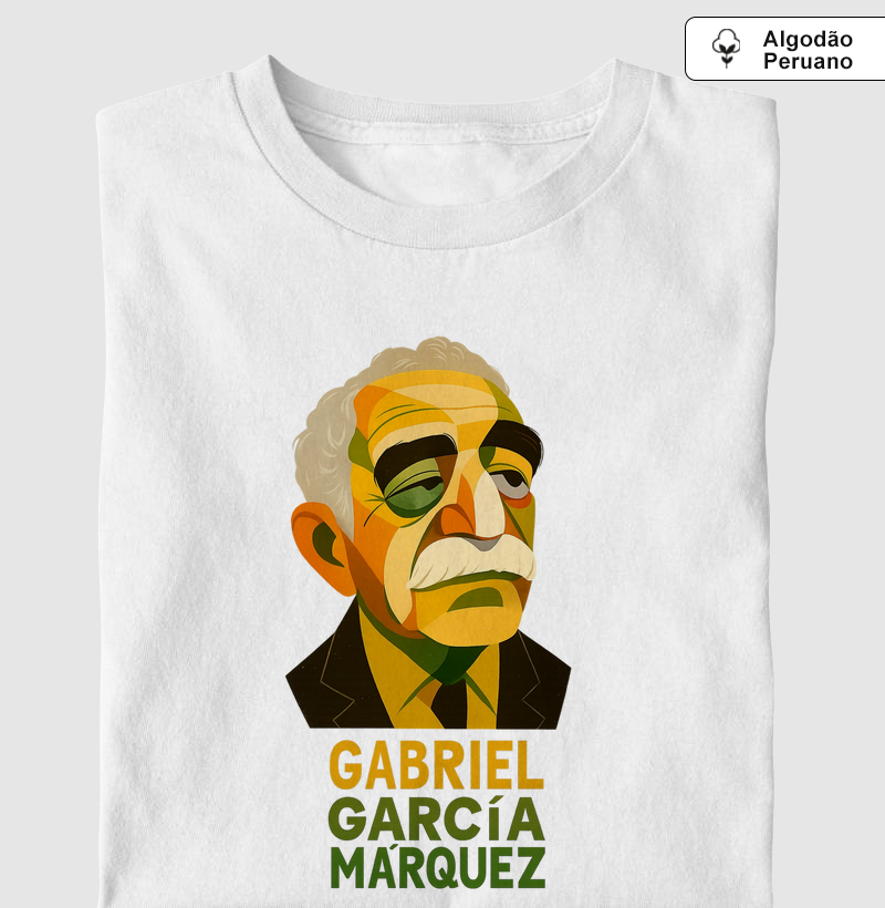 Gabriel García Márquez - Retrato cubista - Algodão Peruano