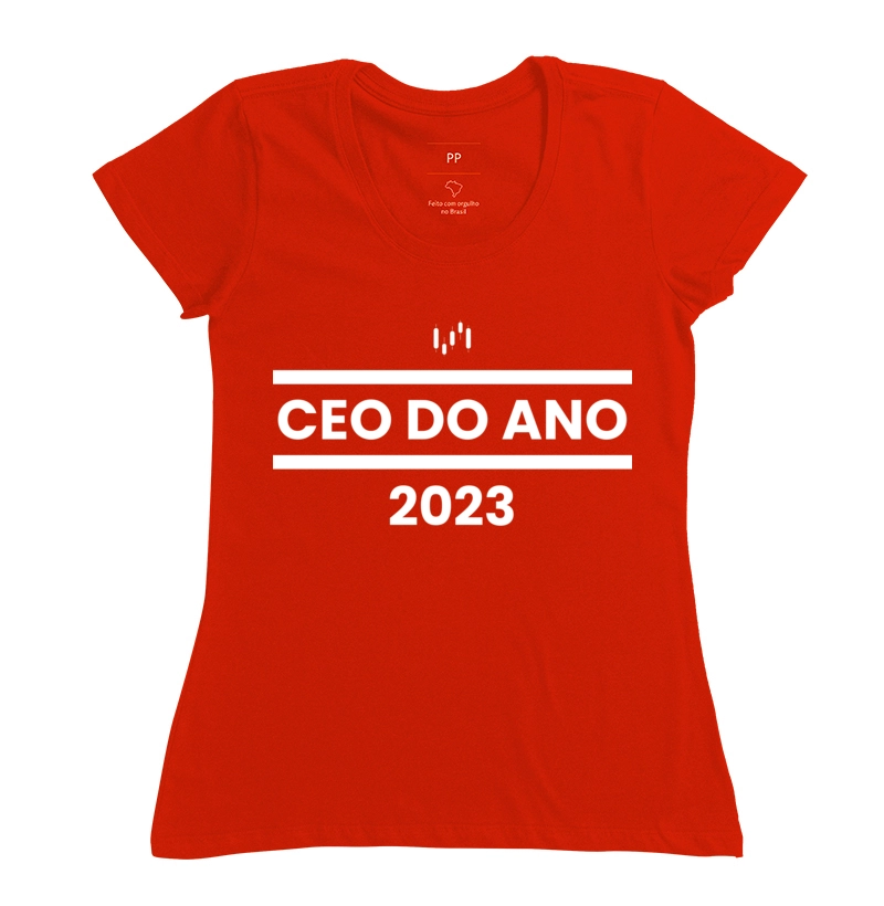 Camiseta Feminina Vermelha: CEO de 2023