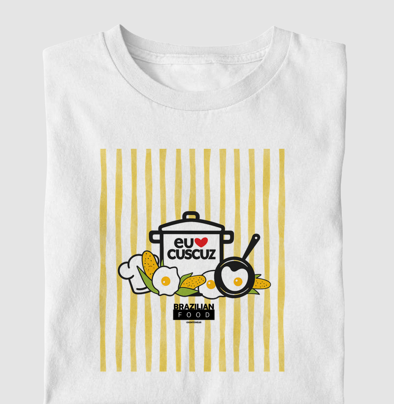 Camiseta Eu Amo Cuscuz | OxenteWear - Versão 2