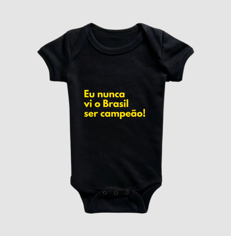 Nunca vi o Brasil ser campeão