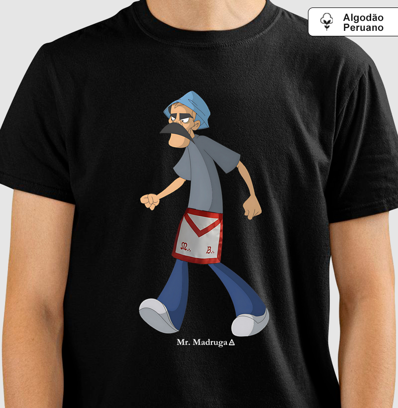 Camiseta Mr. Madruga de Avental 2 - Mr. GADU - Algodão Peruano