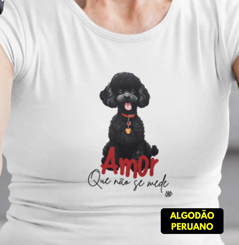 Amor que não se mede - poodle preto